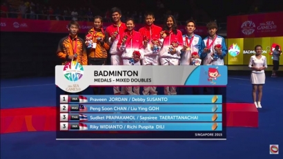 Turunkan Junior, Indonesia Juara Umum Badminton Sea Games 2015