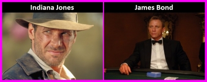 Indiana Jones Mengalahkan James Bond, Han Solo, dan Batman
