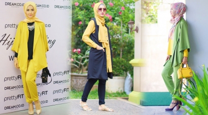 Tampil Chic Ala Designer Lulu Elhasbu dngan Padanan Warna Kuning
