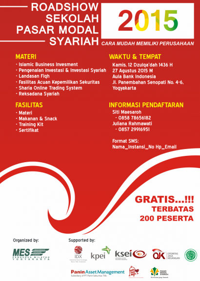 Gratis di Yogyakarta, Sekolah Pasar Modal Syariah 2015