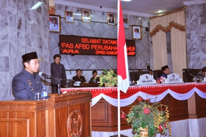 Pandangan Umum Bupati Lampung Utara Terhadap Pertanyaan 7 Fraksi DPRD Lampung Utara Mengenai KUA, PPAS, dan APBD