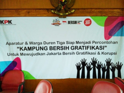 KPK Tetapkan Duren Tiga Sebagai Percontohan Kampung Bersih Gratifikasi
