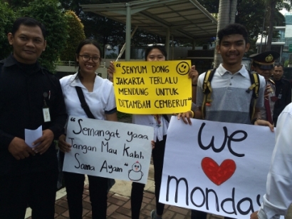 Aksi Mahasiswa Psikologi dalam Membangun Stigma Baik Hari Senin