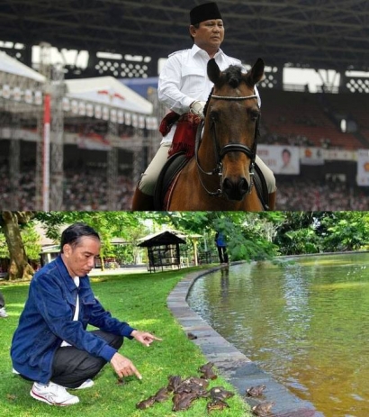 Obrolan Si Kodok Celamitan dengan Kudanya Prabowo
