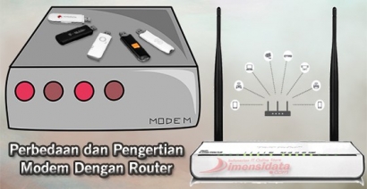 Pengertian, Perbedaan dan Fungsi Antara Wireless Router dengan Modem
