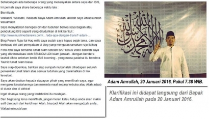 「Hoax」 ADAM AMRULLAH dan ISIS