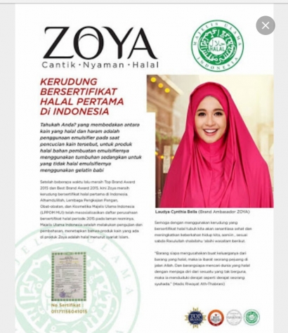 Jilbab Halal Zoya dan Sertifikasi MUI, Why Not?