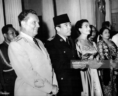 Bandung  1958 (16) Tamu Agung : Presiden Yugoslavia Josip Broz Tito dan Presiden India Rajendra Prasad