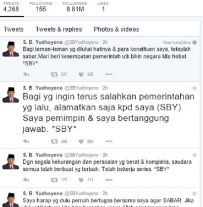 Sabar Ya Pak SBY