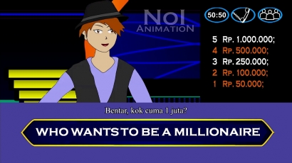 Setelah “Masih Dunia Lain”, Kini Giliran “Who Wants To Be A Millionaire” Jadi Animasi
