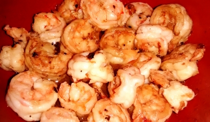 My Homemade Vaname Shrimp with BlackPepper and Soysauce