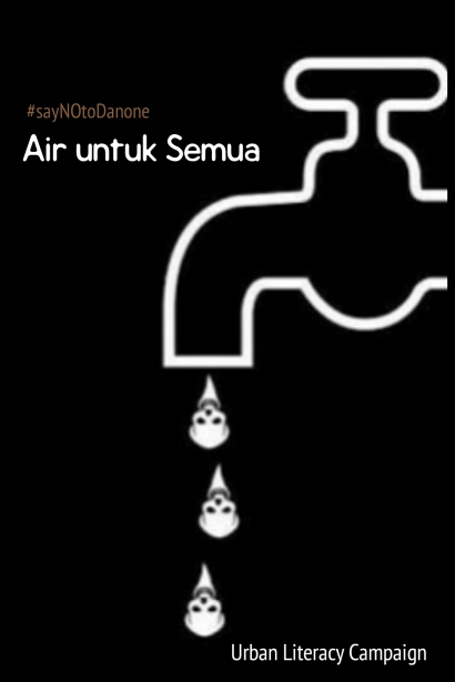 Menolak Logo Aqua di Taman Pintar Yogyakarta