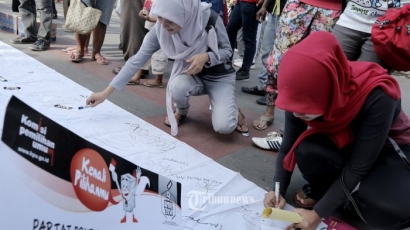 Sambut Pilkada Serentak 2017 Pemuda Aceh Kampanyekan Stop Golput