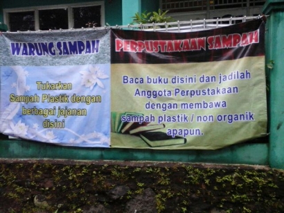 Perpustakaan Sampah Pak RT Elan Pamoyanan Bogor