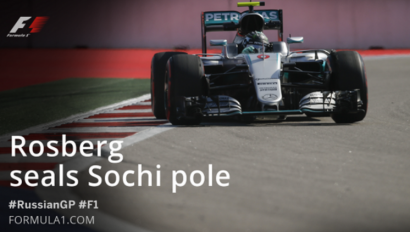 Nico Rosberg Kembali Raih Pole Position keduanya di GP Rusia 2016