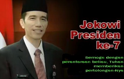 Jokowi, Tujuh Sendok Nasi dan Pertolongan Tuhan