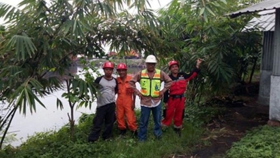 Tanaman Bambu dan Kersen untuk Konservasi Kerusakan Lingkungan di Dermaga Pelabuhan Batu Bara