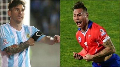 Top Skor Copa America 2016,  Vargas (Chile) Atau Messi (Argentina)?