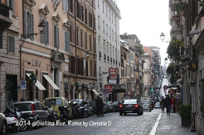 Mengeksplore Roma, Mulai dari Sistina Rue