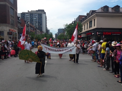 Kontingen Indonesia Mengharumkan Indonesia di Canada Day 2016