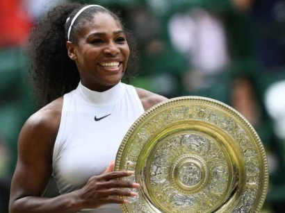 Juara Wimbledon, Serena Williams Samai Rekor Steffi Graf