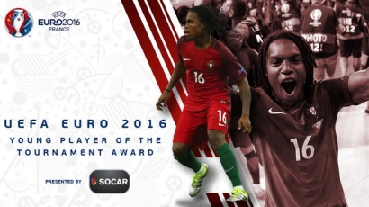 Renato Sanches (Portugal) Raih, SOCAR Young Player of the Tournament EURO 2016