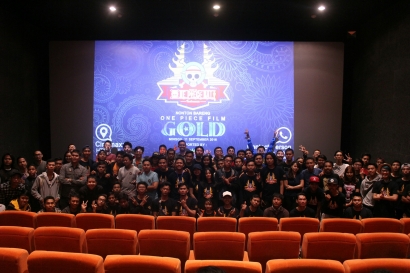 Penayangan Nobar One Piece Film Gold di Bali Tembus 300 Penonton