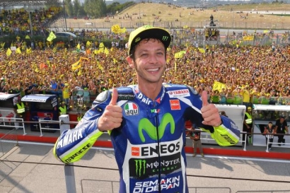 MotoGP Misano, Rossi Gagal Juara Gara-gara Dani Pedrosa