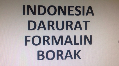 Makanan Indonesia Darurat Formalin, Borak, dan Pewarna Tekstil