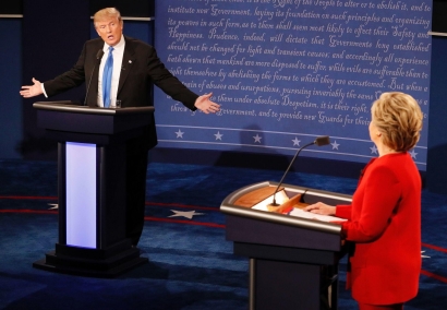 Debat Perdana Donald Trump vs Hillary Clinton, Siapa yang Menang?