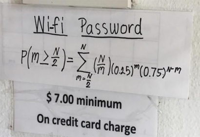Buat yang Jago Matematika, Coba Pecahkan Password Wifi Ini