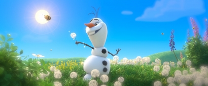 Frozen: Musim Panas Olaf bersama Elsa, Anna, Kristof dan Sven