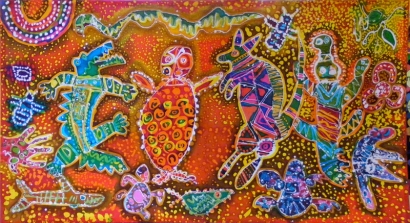 Batik Aborigin Perpaduan Imajinasi Dua Budaya
