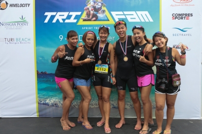Event Trifam Sprint Triathlon Berhasil Diselenggarakan Pertama Kalinya di Nongsa Batam