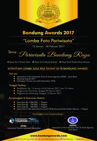 Lomba Foto Pariwisata Bandung Awards 2017