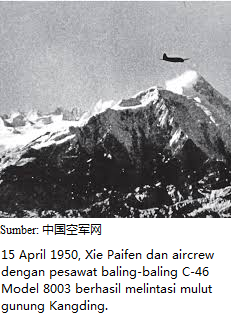 Kisah Pilot Ace Xie Paifen dan Pembukaan Rute Udara Beijing Lhasa Tibet Tahun 1950an (2)