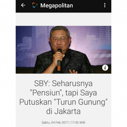 Dengan Membawa Prihatin, SBY Akan Turun Gunung