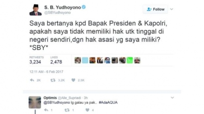 'Saya Bertanya' Kicauan Ala SBY Jadi Viral