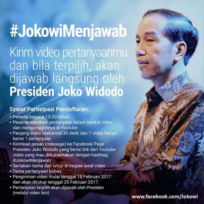 #JokowiMenjawab, Cara Bentengi Anak Muda dari Hoax