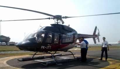Anies Baswedan ke Balai Kota Naik Helikopter?