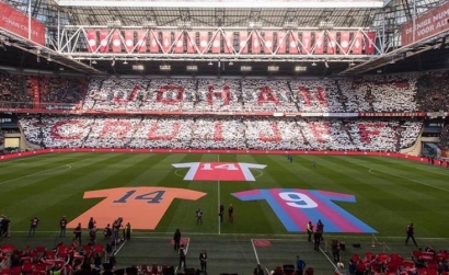 "Tribute to Cruyff" ala Ajax Amsterdam