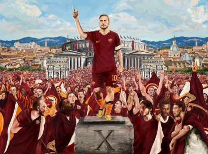 Nike Hadiahkan Sepatu Emas untuk Totti