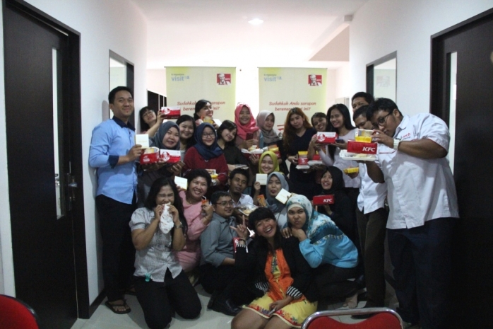 Serunya Sarapan bareng KFC Indonesia di PT I Tech Lafacos Jakarta
