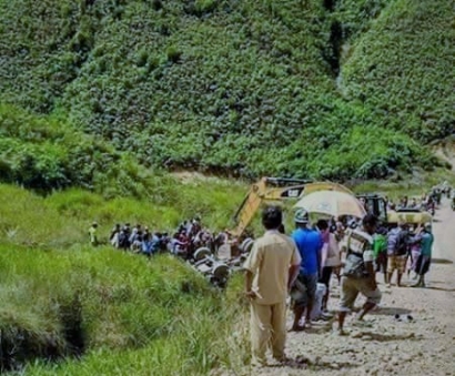 Mobil Terbalik, Sepuluh Orang Dinyatakan Tewas di Kabupaten Dogiyai Provinsi Papua