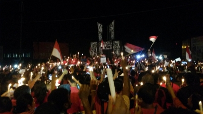 Aksi Solidaritas untuk Ahok di Timika Papua