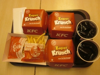 Burger KFC Zuper Krunch, Burger yang Cinta Kesehatan Keluarga Indonesia