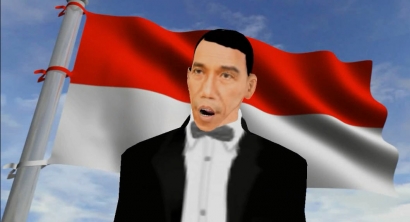 Membuat Animasi 3D Jokowi
