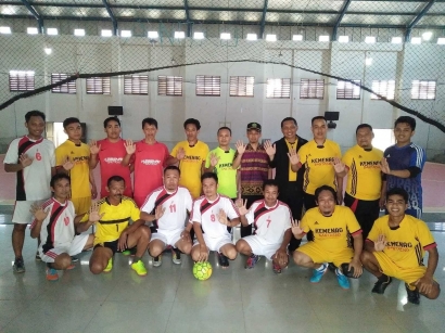 Tim Futsal Kemenag Bantaeng Jamu Tim Futsal Kemenag Selayar