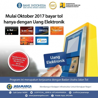 Mulai Oktober, Bayar Tol Wajib Pakai Uang Elektronik