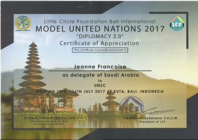 Working Paper 1.1 in LCF Bali International MUN 2017